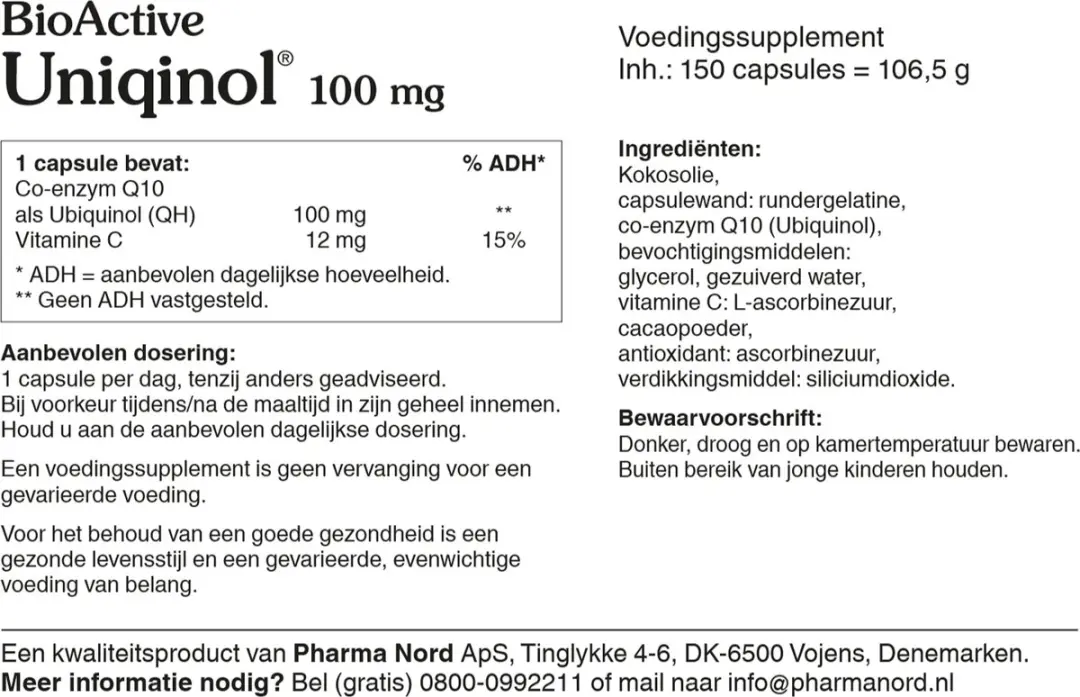 Pharma Nord BioActive Uniqinol Q10 150 Capsules