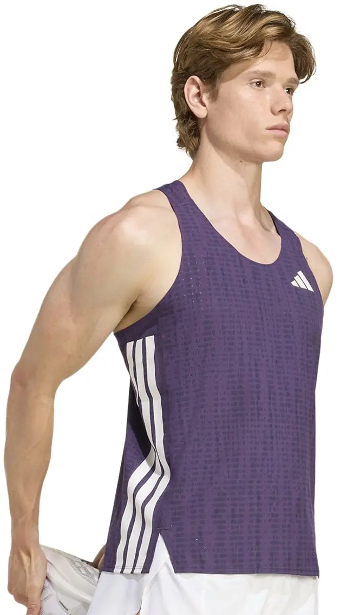 Adidas Adizero Mouwloos T-shirt - Paars - XL