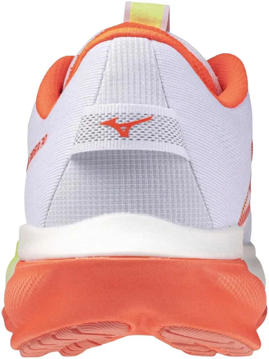 Mizuno Wave Rider 30 Dames Hardloopschoenen 40 - Wit/Geel/Orange - afbeelding 6 van 6