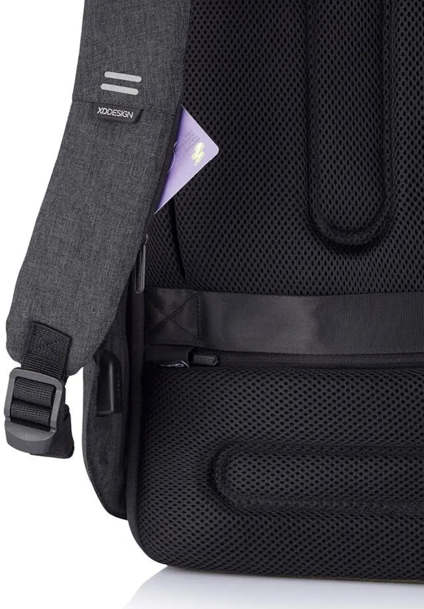 XD Design Bobby Hero Regular Rugzak 18L - 15 inch - 10 vakken - Zwart - afbeelding 4 van 6
