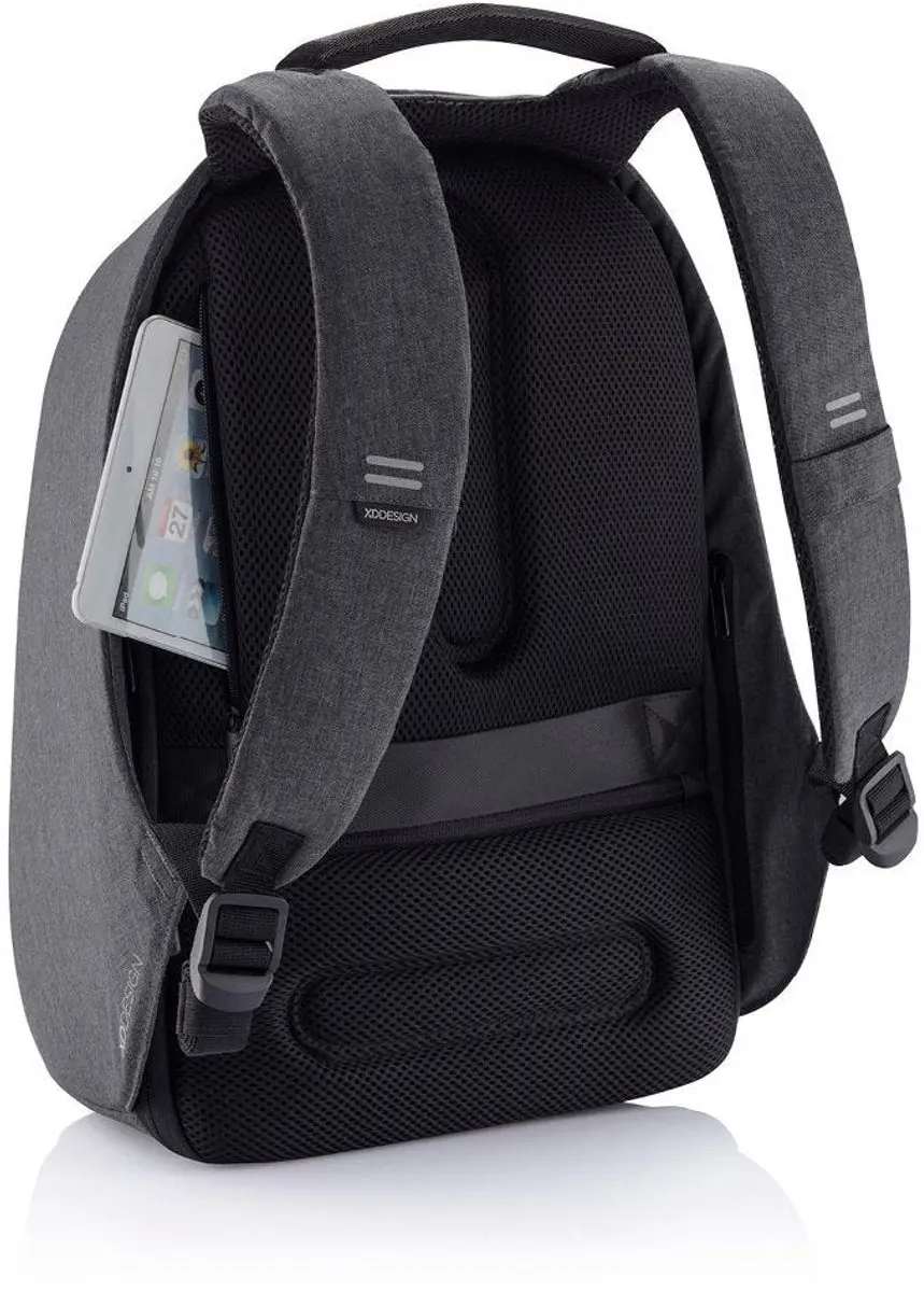 XD Design Bobby Hero Regular Rugzak 18L - 15 inch - 10 vakken - Zwart - afbeelding 2 van 6