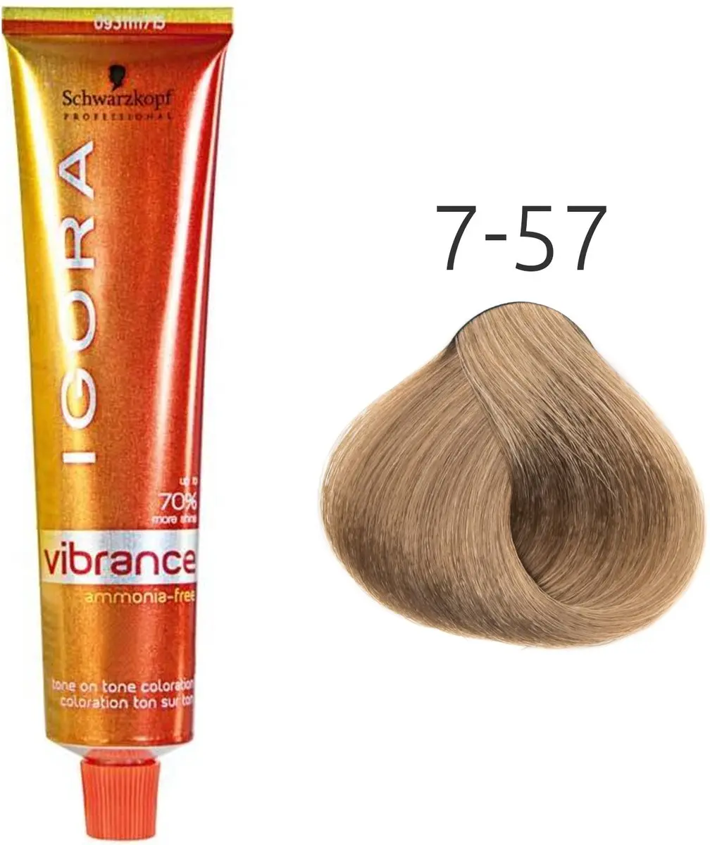 Schwarzkopf Igora Vibrance 7-57 Toner 60ml - Zwart