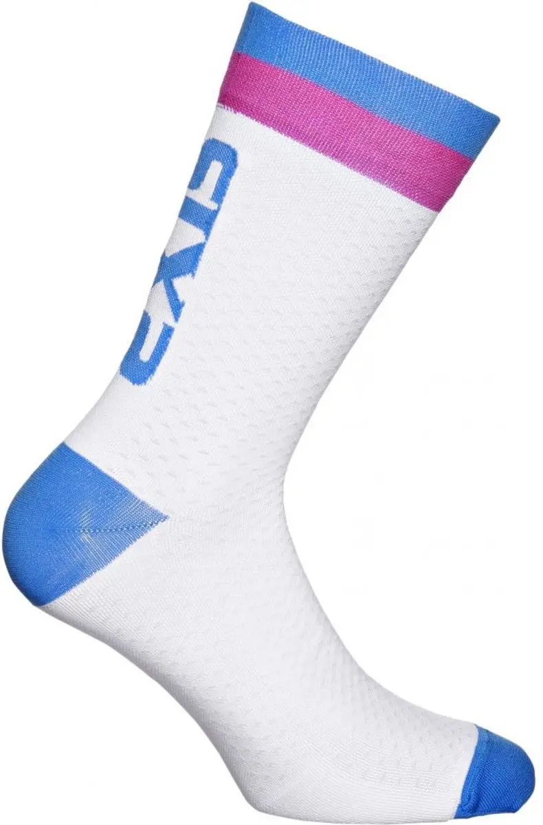 Sixs Luxury Sokken 200 - 35-38 grijs/rood - afbeelding 2 van 3