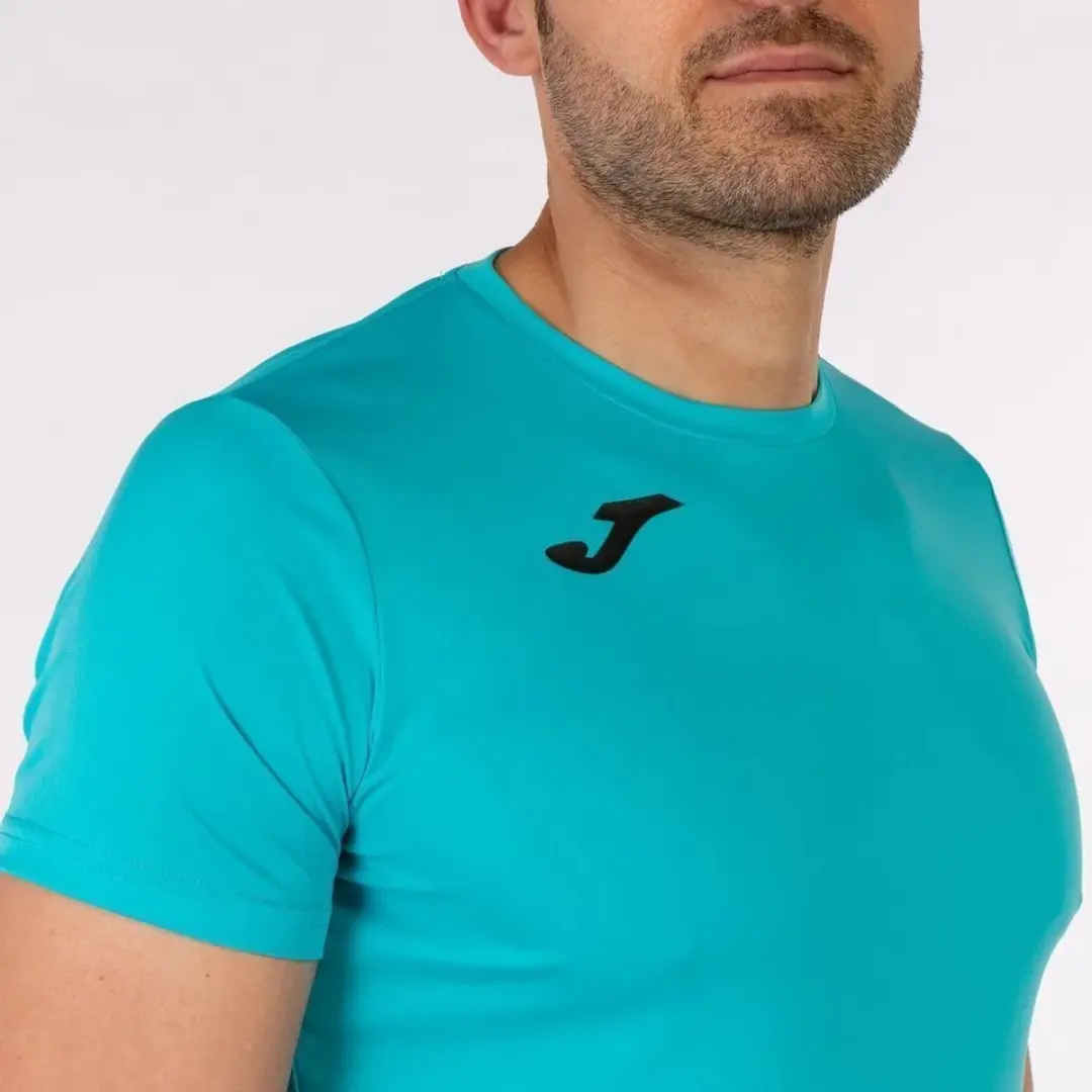 Joma Record II T-shirt - L - Blauw/Turquoise - afbeelding 2 van 3