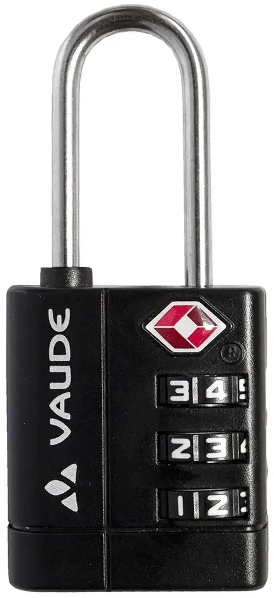 Vaude TSA Combination Lock II Combinatiehangslot - Zilver/Zwart - afbeelding 2 van 2