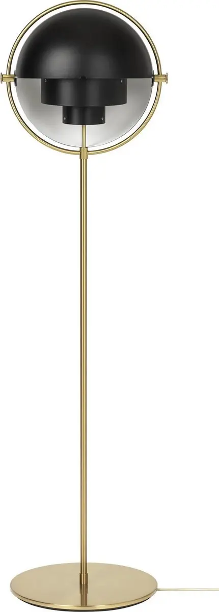 Gubi Multi-Lite Vloerlamp - Messing/Zwart - afbeelding 2 van 4