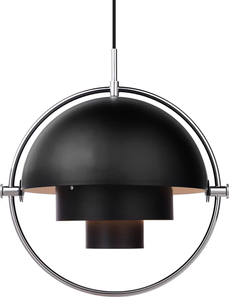 Gubi Multi-Lite Hanglamp - 11W - Chroom/Zwart - afbeelding 2 van 2