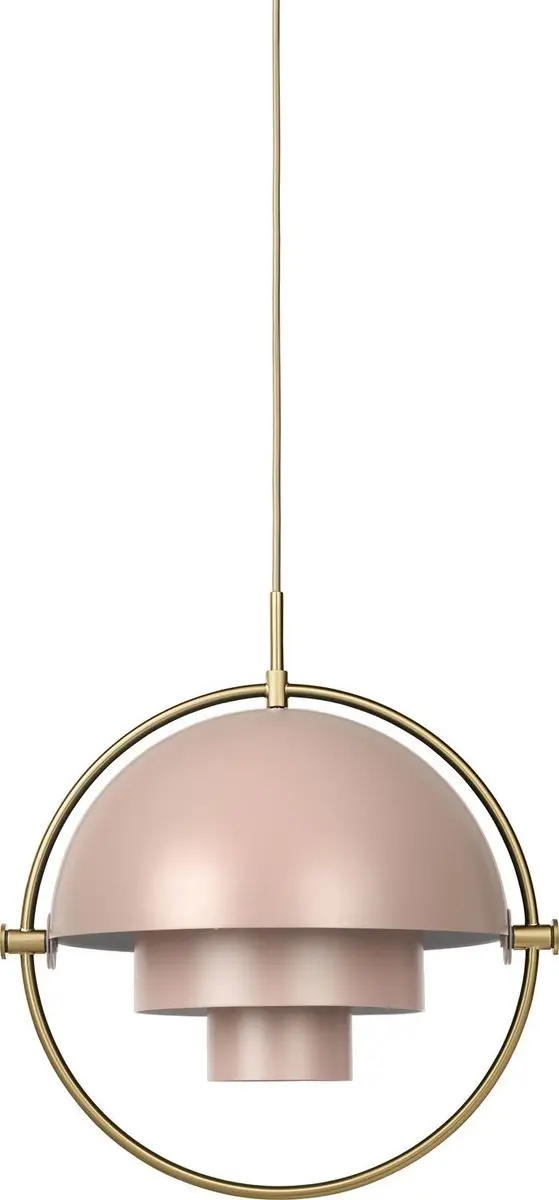 Gubi Multi-Lite Hanglamp Messing/Rose Dust