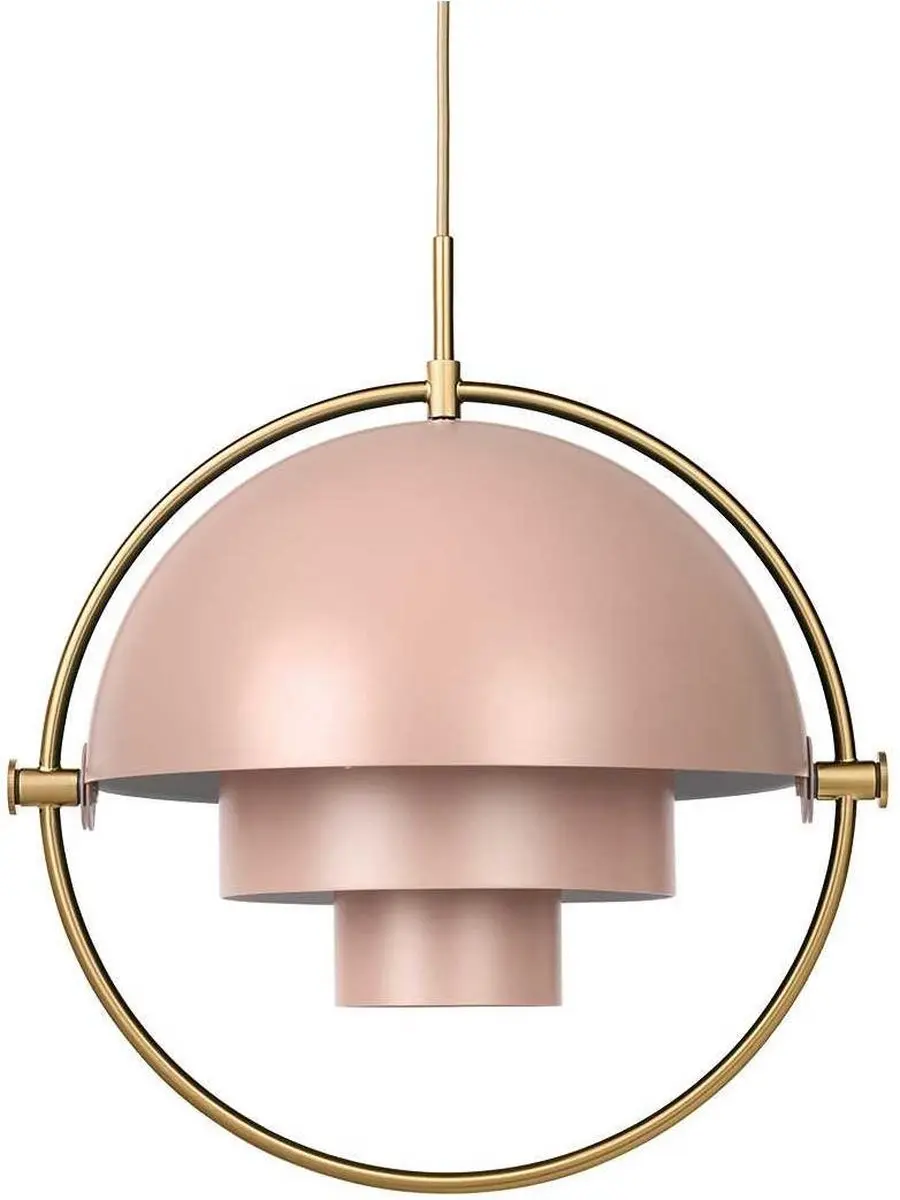 Gubi Multi-Lite Hanglamp Messing/Rose Dust - 57W - afbeelding 2 van 2