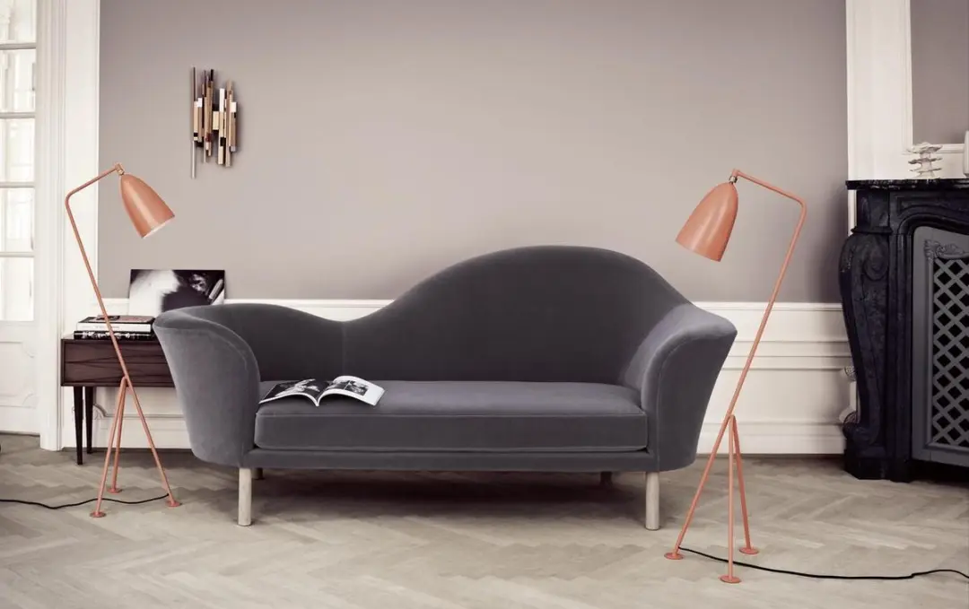 Gubi Grossman Grasshopper Vloerlamp - Rood - 11W - afbeelding 3 van 6