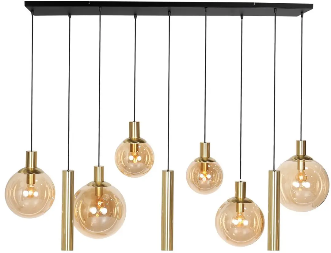 Steinhauer Bollique New 3799ME Hanglamp - 5 Lichts - Goud - afbeelding 2 van 6