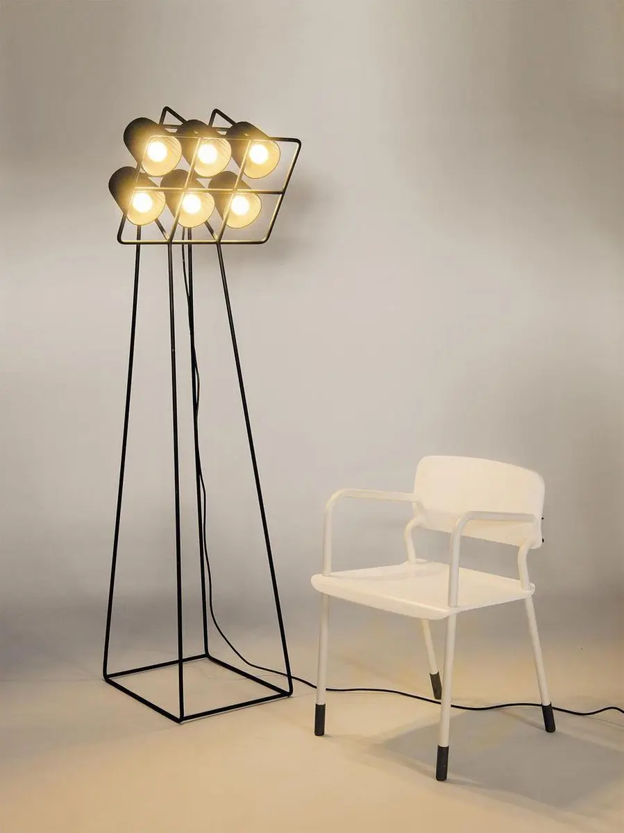 Seletti Multilamp Vloerlamp - 6 Lichtpunten Zwart - afbeelding 3 van 4