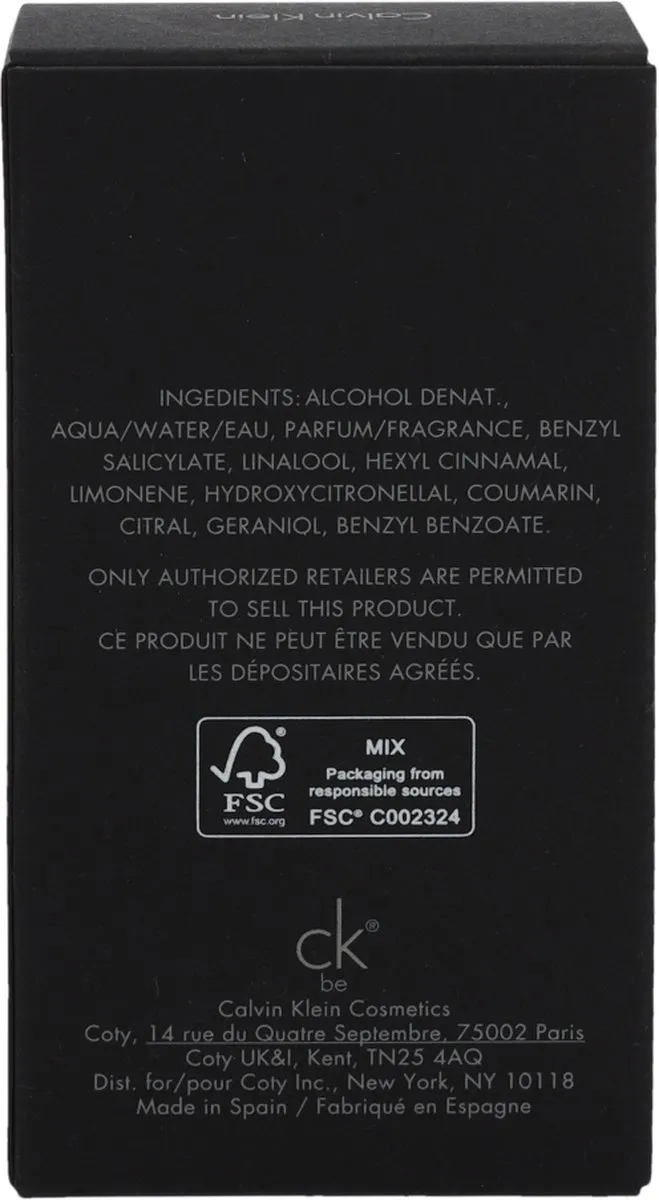 Calvin Klein CK Be Eau de Toilette 50ml