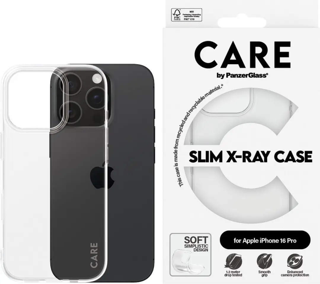 PanzerGlass CARE Fashionable Case iPhone 16 Pro 1442 - Transparant - afbeelding 4 van 4