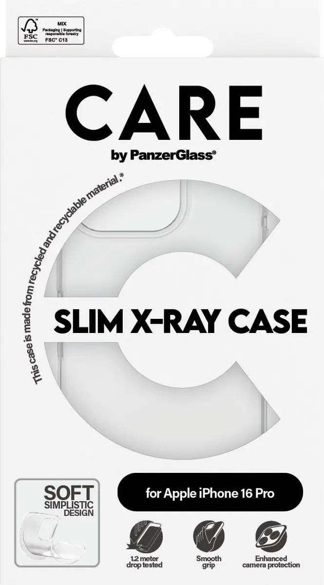 PanzerGlass CARE Fashionable Case iPhone 16 Pro 1442 - Transparant - afbeelding 2 van 4