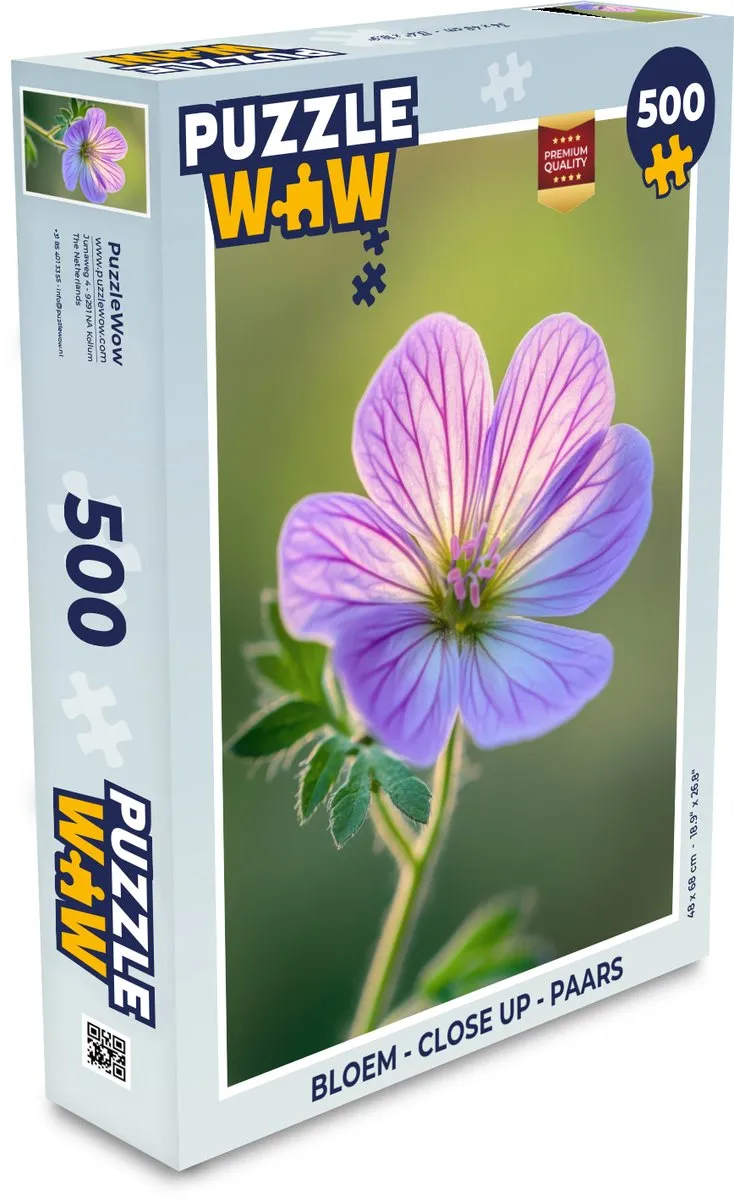 PuzzleWow Bloem Close-up Legpuzzel 500 Stuks