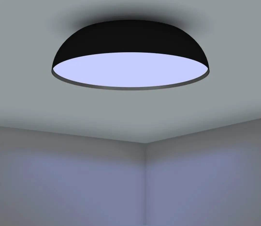 EGLO connect.z Tollos-Z Plafondlamp Ø55cm - RGB & Wit - Zigbee - Zwart/Wit