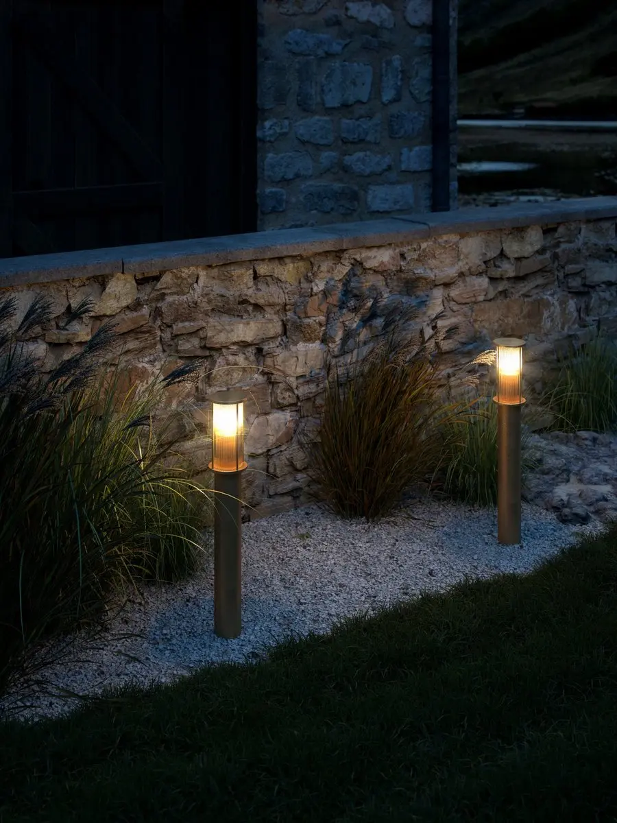 Nordlux Linton Tuinverlichting - Goud 13x13x80cm - afbeelding 2 van 3