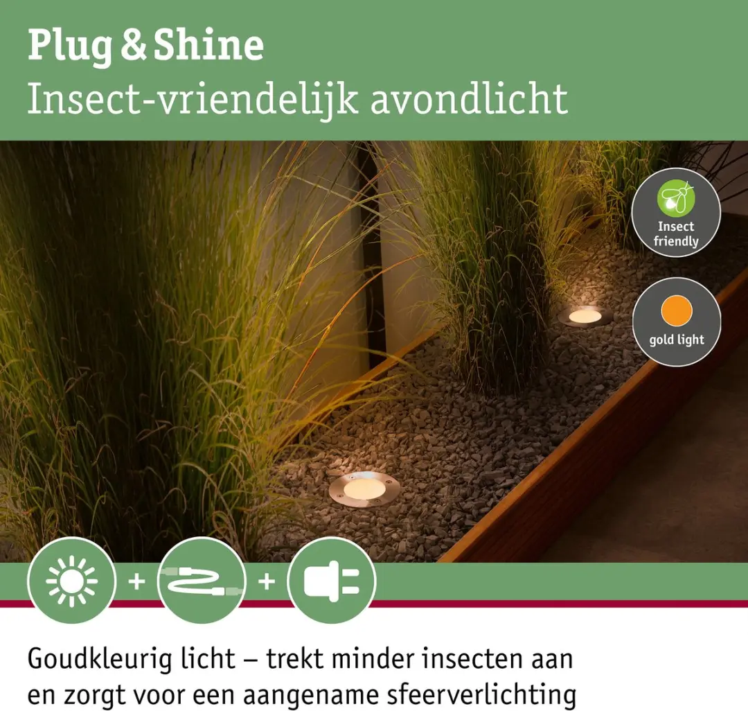 Paulmann Plug & Shine Floor Basisset LED Grondinbouwlamp 3x4,5W - Antraciet - afbeelding 6 van 6