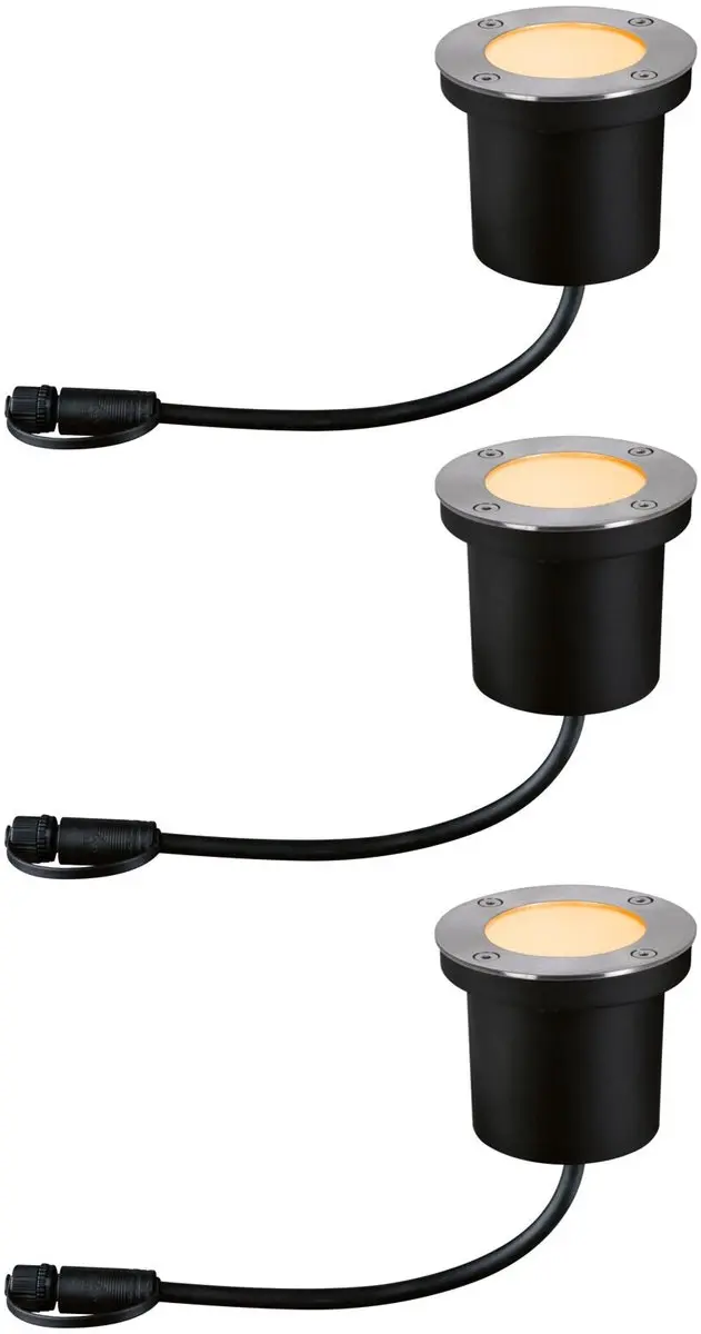 Paulmann Plug & Shine Floor Basisset LED Grondinbouwlamp 3x4,5W - Antraciet - afbeelding 3 van 6