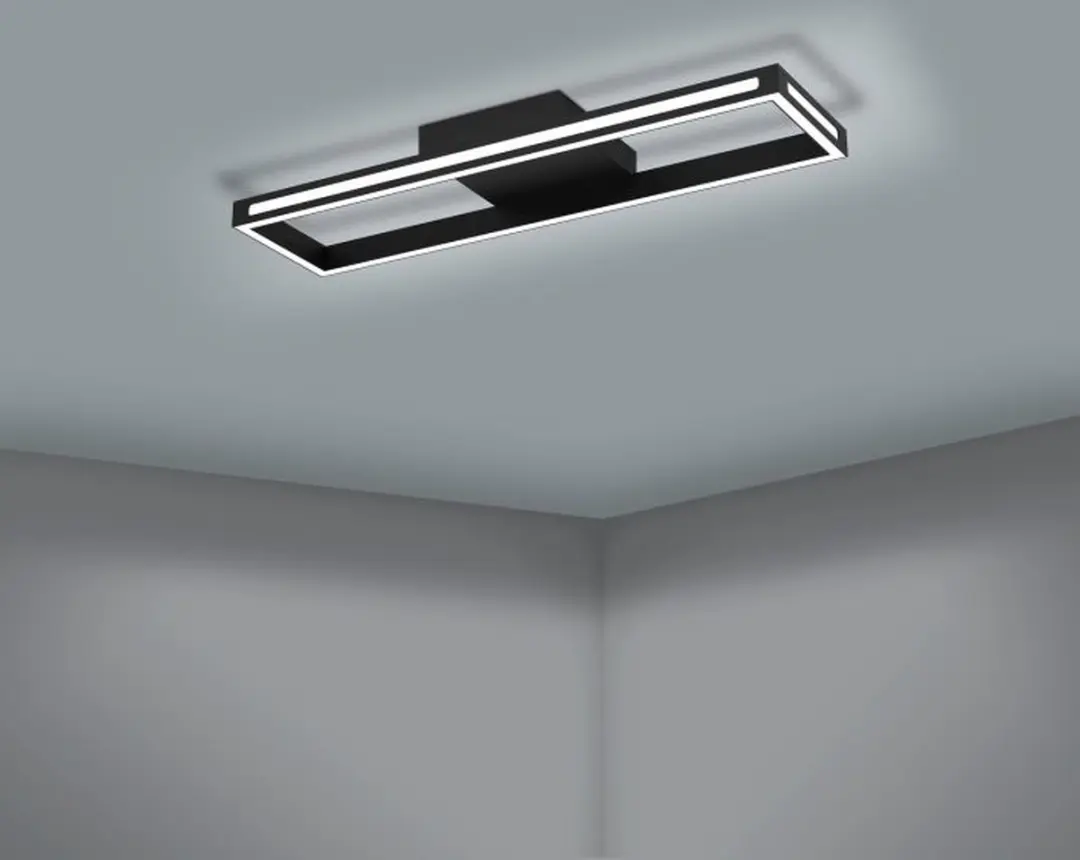 EGLO connect.z Salvilanas-Z Plafondlamp 77cm - Zwart/Wit - Zigbee