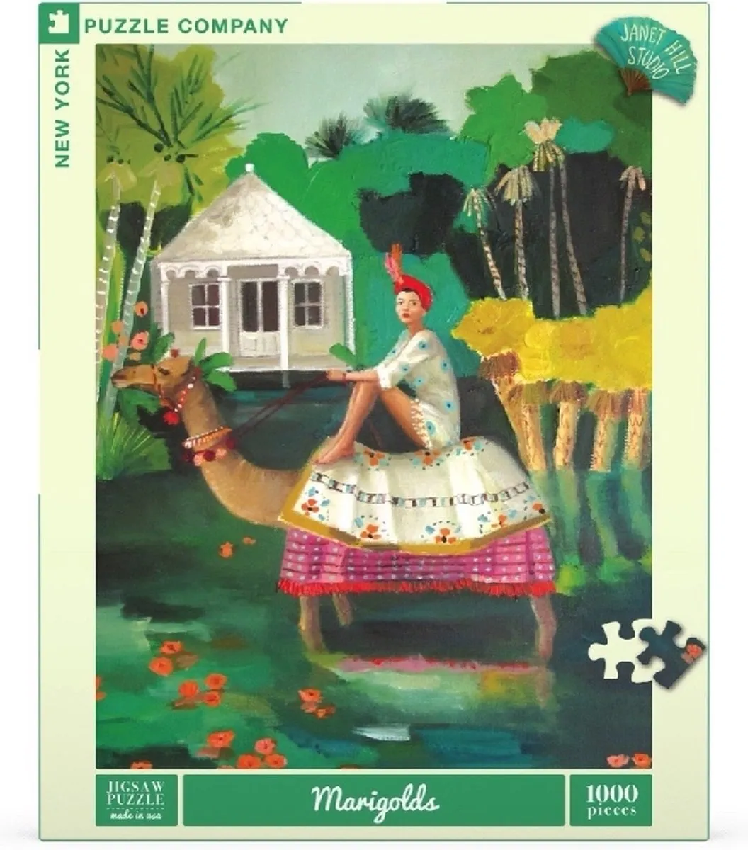 The New York Puzzle Company Janet Hill Marigolds Puzzel - 1000 Stuks - Multi