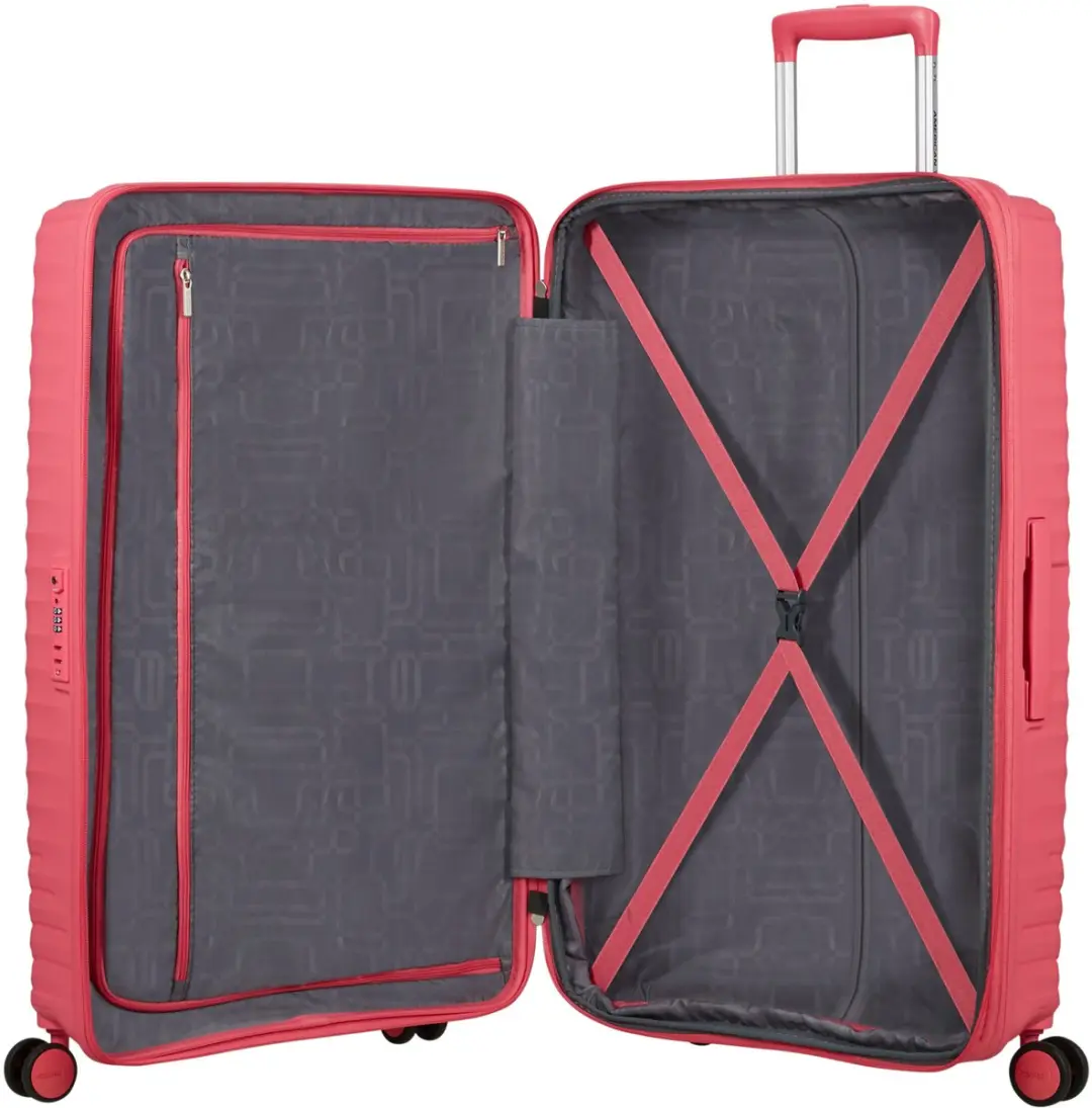 American Tourister Diablast 4 Wiel Spinner Koffer 98L - Pink Glitch - afbeelding 5 van 6