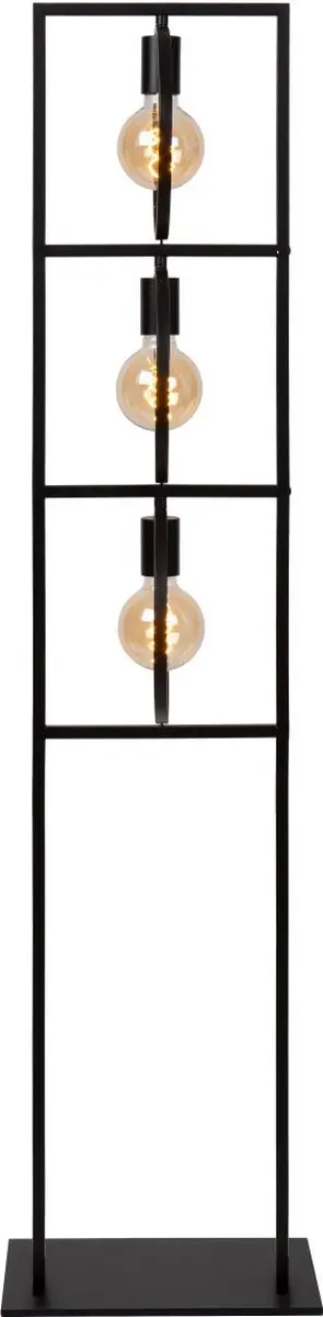 Lucide Suus Vloerlamp 3xE27 - Zwart - afbeelding 4 van 6