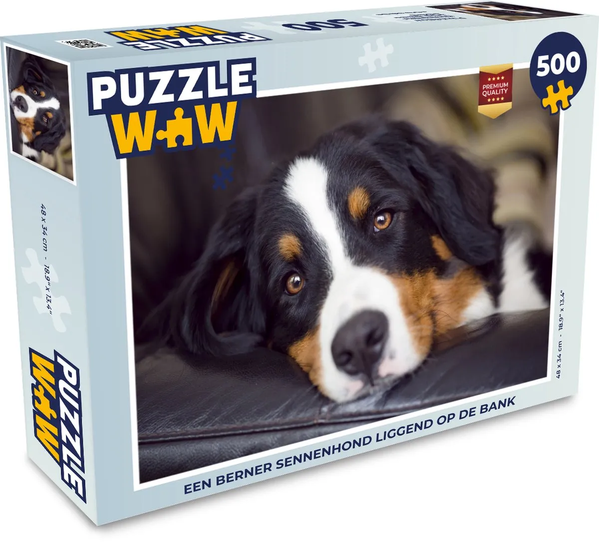 PuzzleWow Berner Sennenhond op Bank Legpuzzel 500 Stuks