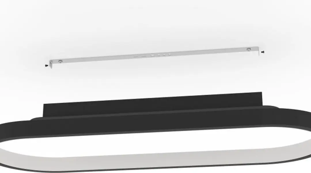 Eglo Codriales Plafondlamp LED 79cm - Dimbaar - Zwart/Wit