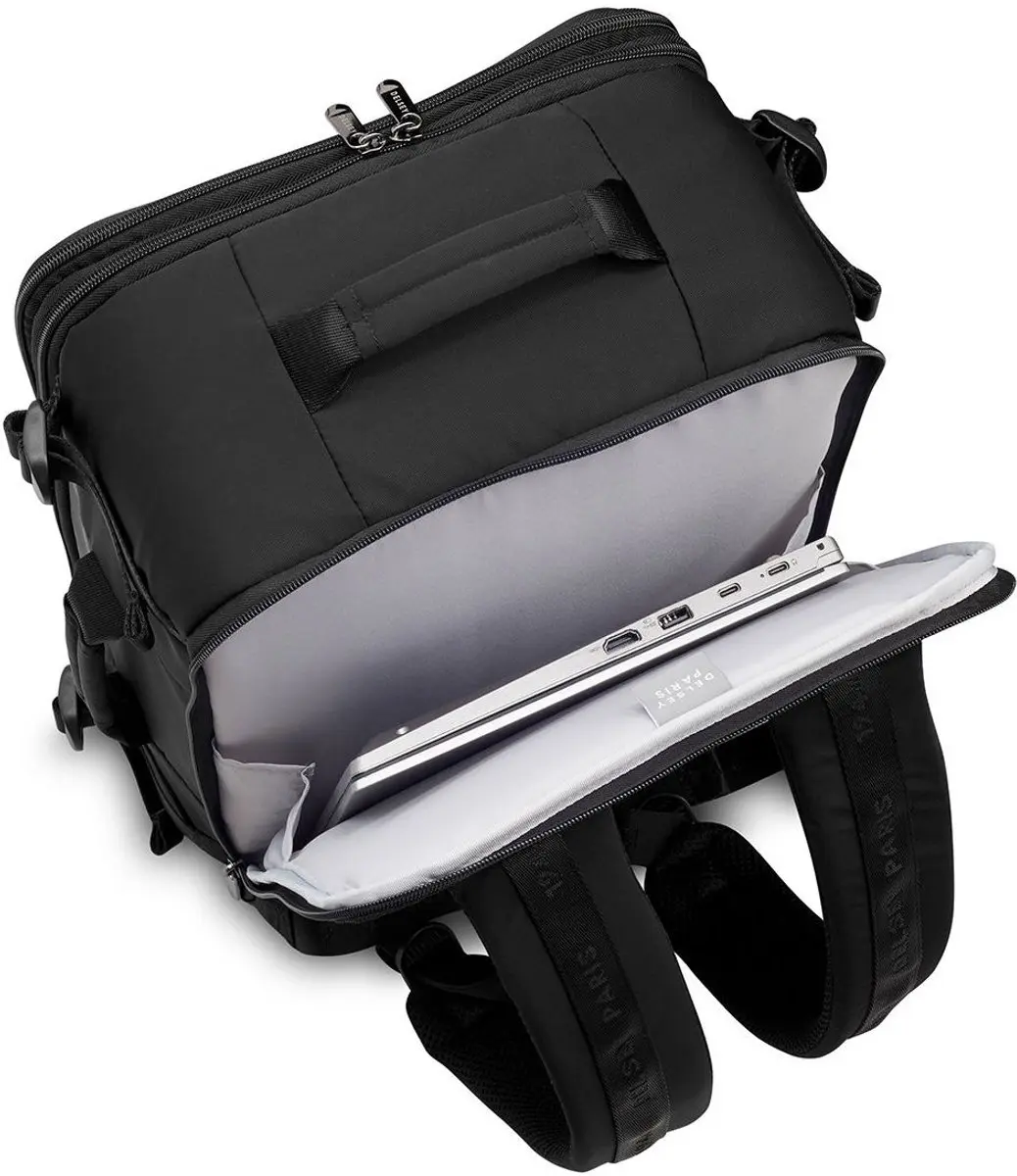 Delsey Shadow 5.0 Underseater Rugzak 24L - 15.6 inch - Zwart - afbeelding 6 van 6