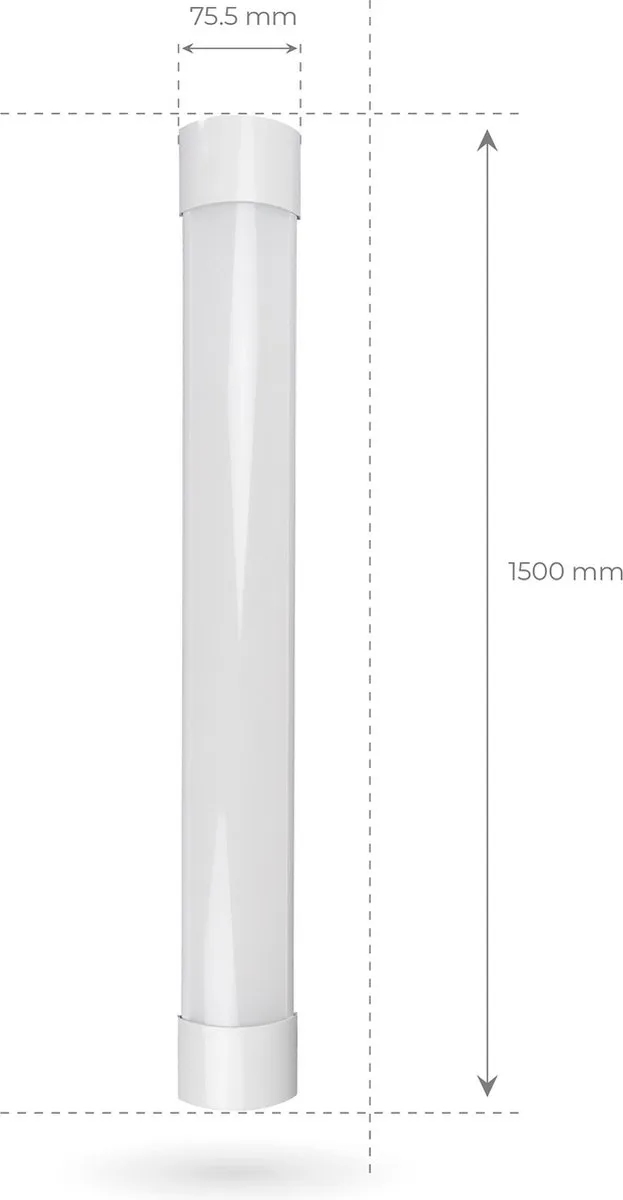 LEDVION 10X LED Batten 150cm - 40W 6500K 6000lm - afbeelding 4 van 6