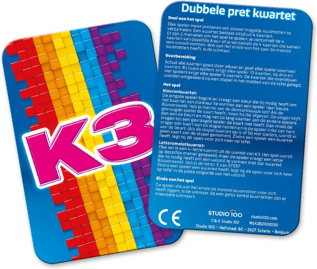 K3 Spel Dubbele Pret Kwartet - 4 Spelers