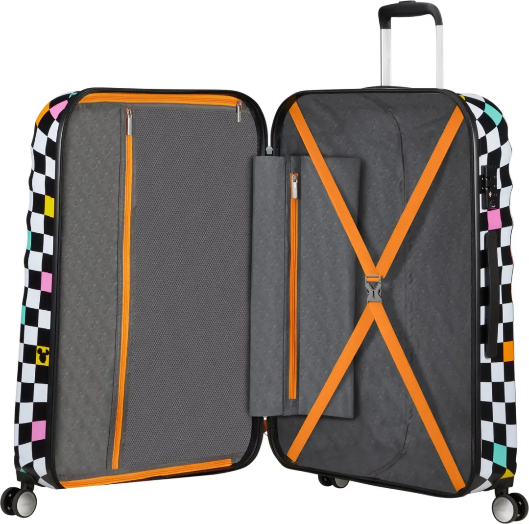 American Tourister Wavebreaker Disney Spinner 77cm - 96L - Mickey Check - afbeelding 4 van 6