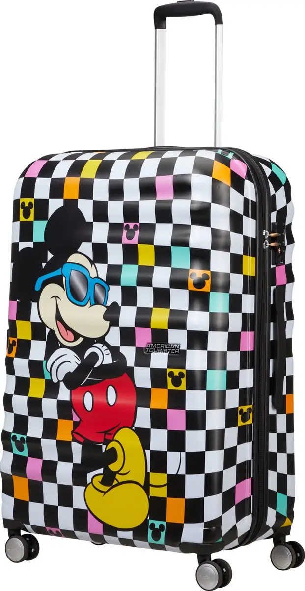 American Tourister Wavebreaker Disney Spinner 77cm - 96L - Mickey Check - afbeelding 6 van 6