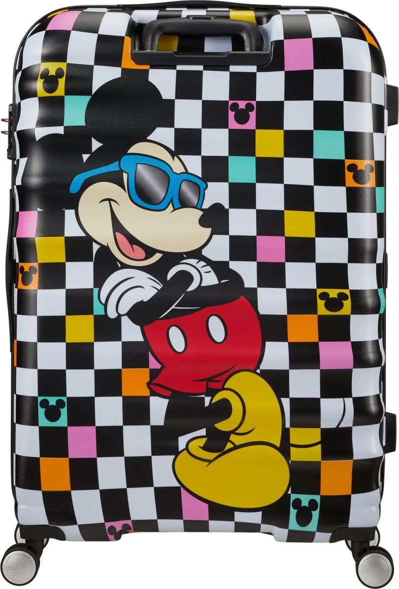 American Tourister Wavebreaker Disney Spinner 77cm - 96L - Mickey Check - afbeelding 3 van 6