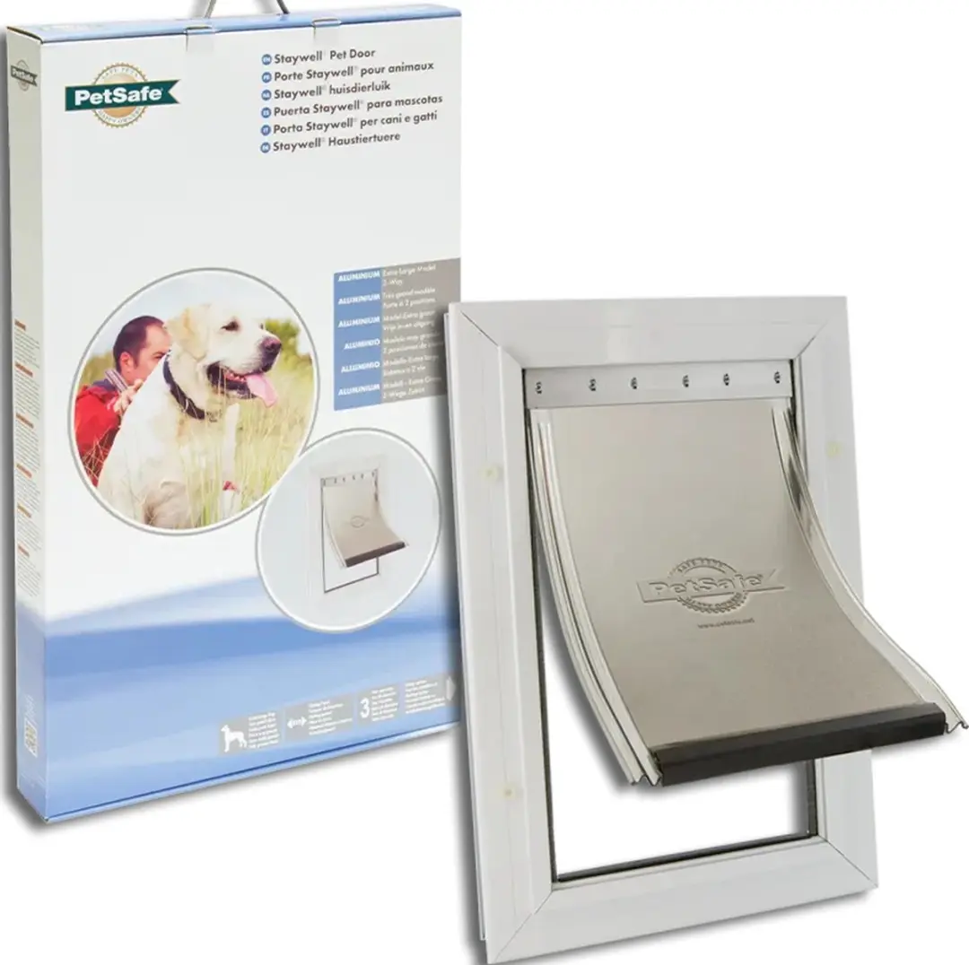 Petsafe 660 Hondenluik Aluminium - Tot 100 kg - Wit - afbeelding 3 van 6