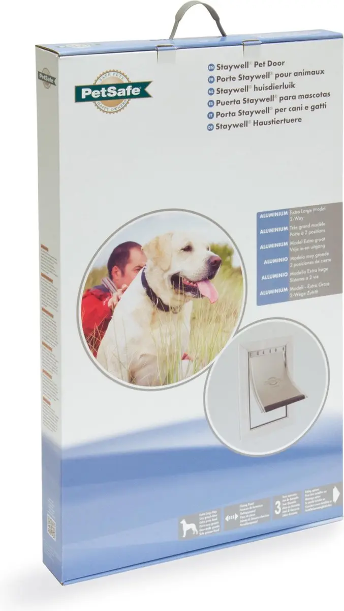 Petsafe 660 Hondenluik Aluminium - Tot 100 kg - Wit - afbeelding 5 van 6