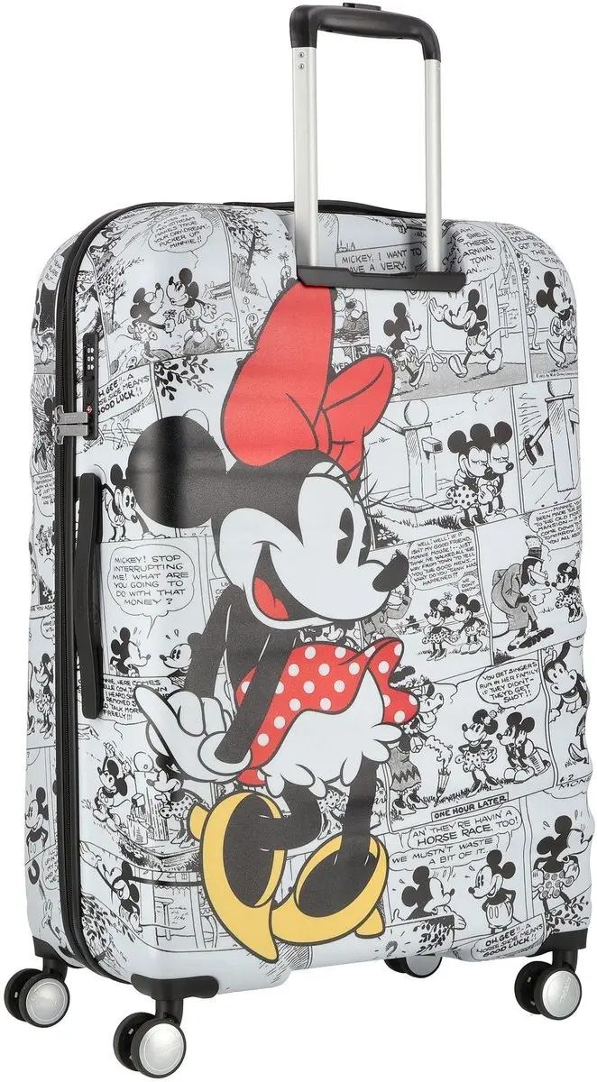 American Tourister Wavebreaker Disney Spinner 77/28 Koffer - 96L - Minnie Comics White - afbeelding 3 van 6