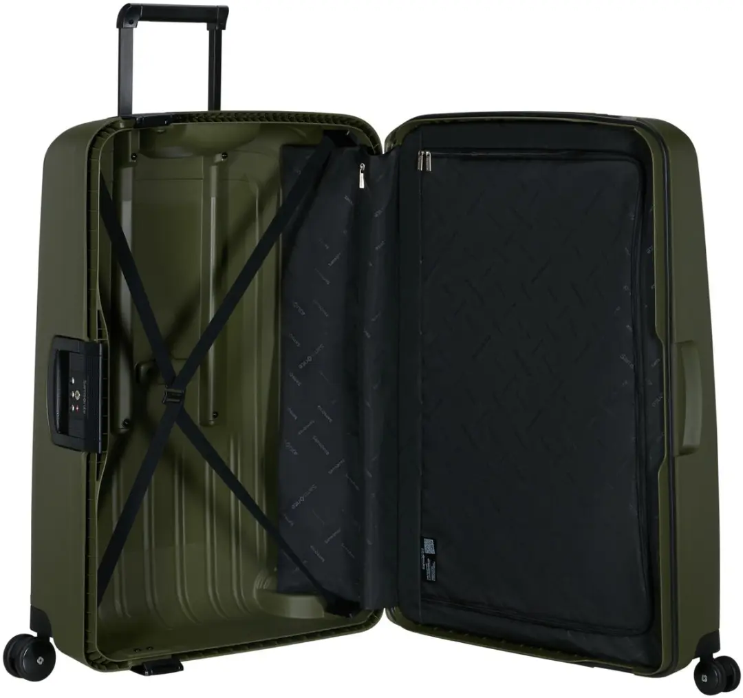 Samsonite S'cure Spinner 75/31 Koffer - Olive - 102L - afbeelding 4 van 6