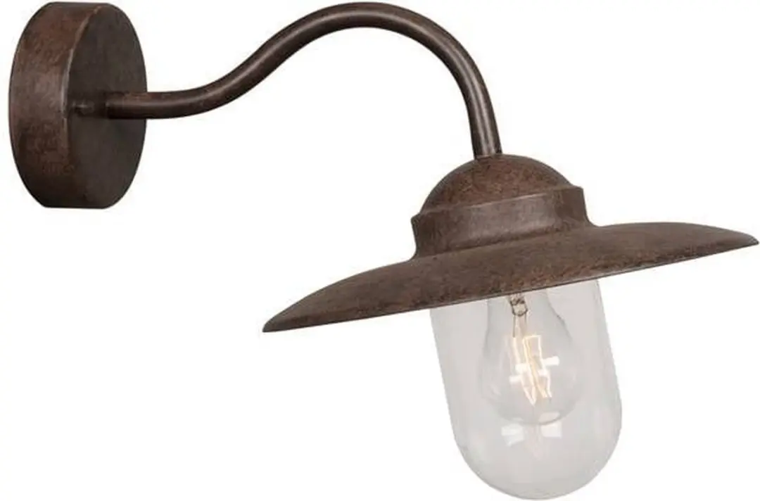 Nordlux Wandlamp Luxembourg - 60W - 27x27cm - Bruin - afbeelding 5 van 5
