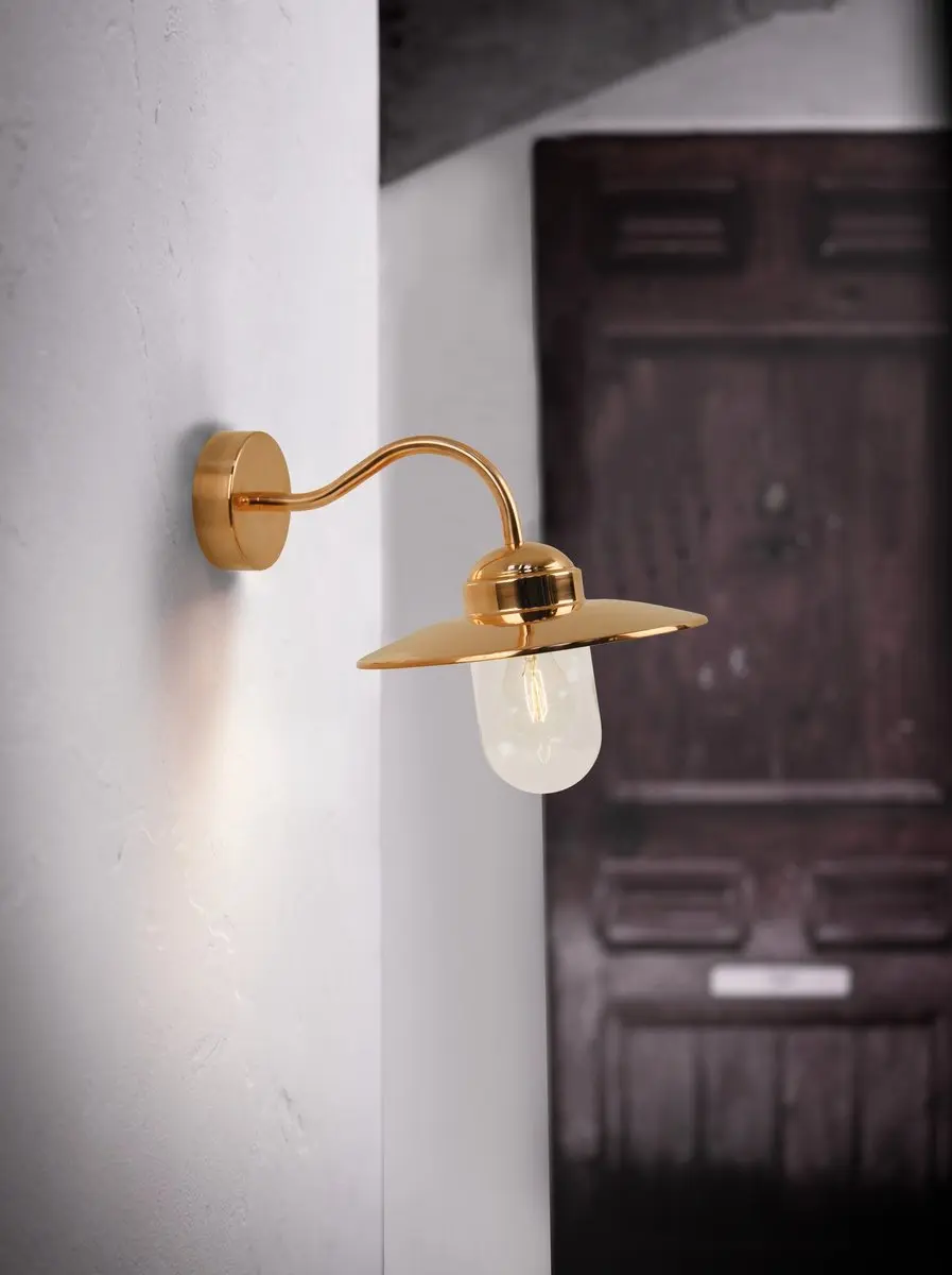Nordlux Wandlamp Luxembourg - 60W - 27x27cm - Bruin - afbeelding 3 van 5