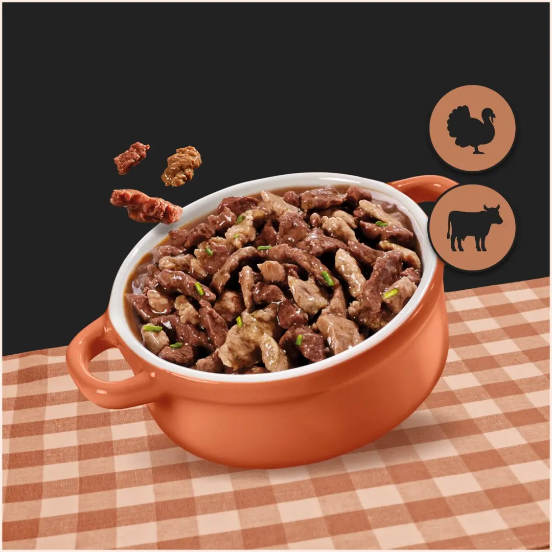 César Cuisine Hondenvoer Kalkoen & Rund - Kuipje 150 g