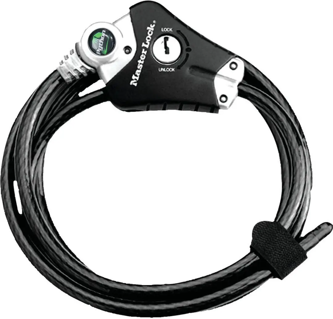 MasterLock Python Vergrendelingskabel 1,8m x Ø10mm - Zwart - afbeelding 3 van 5