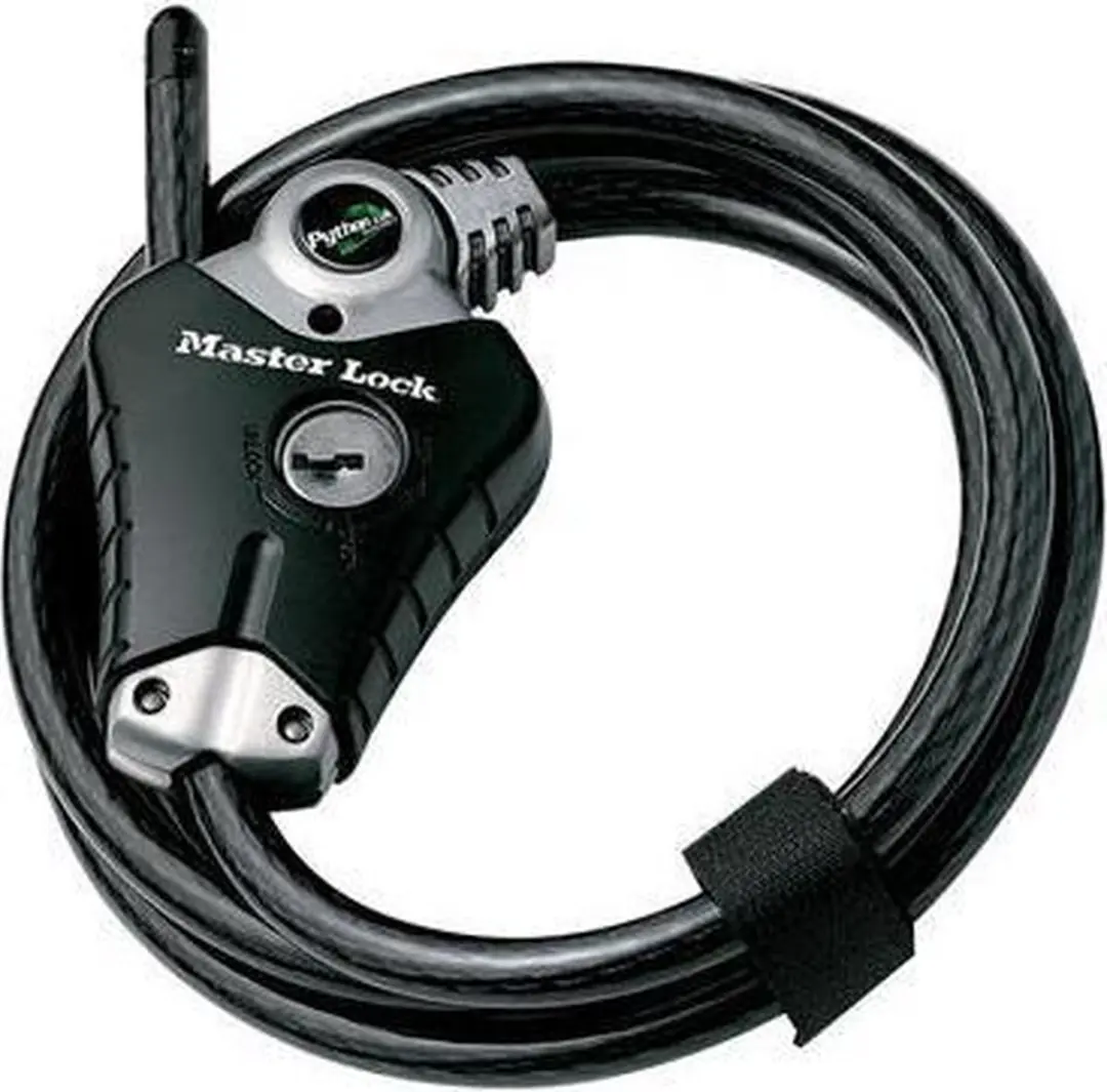 MasterLock Python Vergrendelingskabel 1,8m x Ø10mm - Zwart - afbeelding 5 van 5