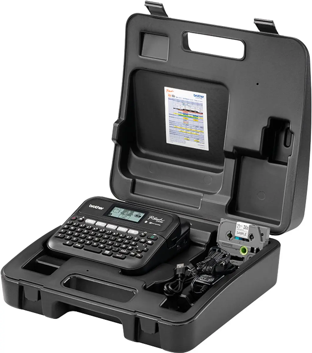 Brother PT-D460BTVP Thermo Transfer Labelprinter - 180x180 DPI - Zwart - afbeelding 2 van 6