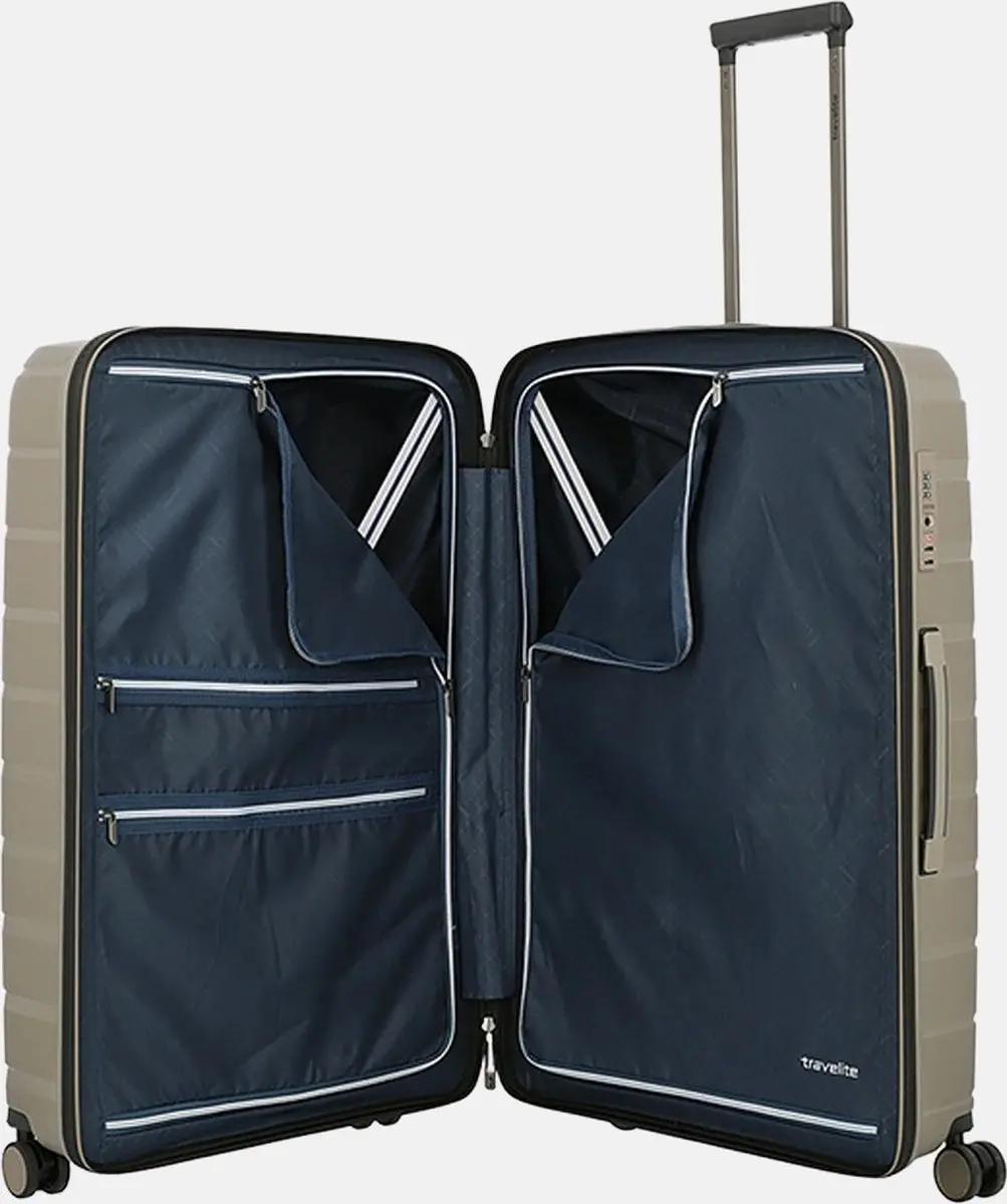 Travelite Harde Koffer 77cm Air Base - 105L - Champagne - afbeelding 4 van 6