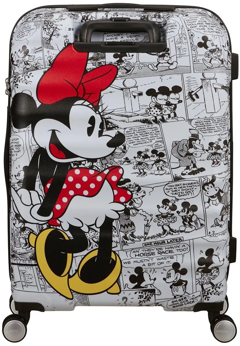 American Tourister Wavebreaker Disney Spinner 67/24 Koffer - 64L - Minnie Comics White - afbeelding 5 van 6