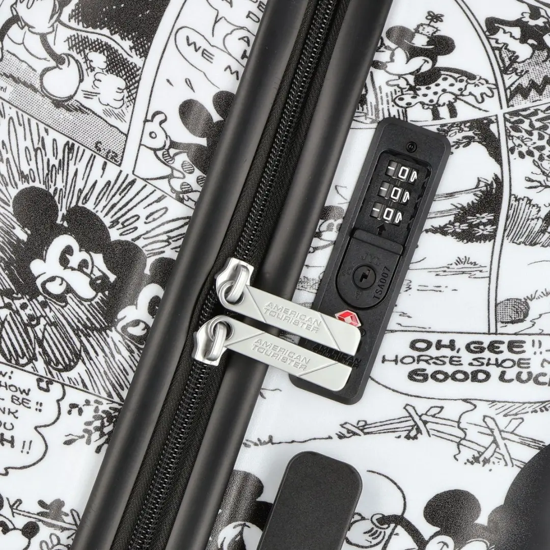 American Tourister Wavebreaker Disney Spinner 67/24 Koffer - 64L - Minnie Comics White - afbeelding 2 van 6