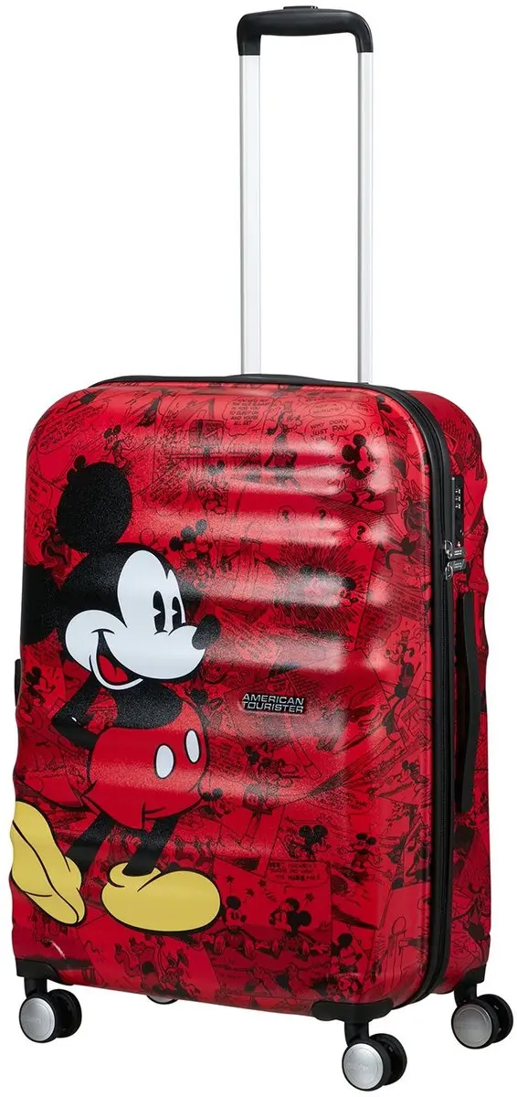 American Tourister Wavebreaker Disney Spinner 67/24cm - 64L - Mickey Comics Red - afbeelding 4 van 6
